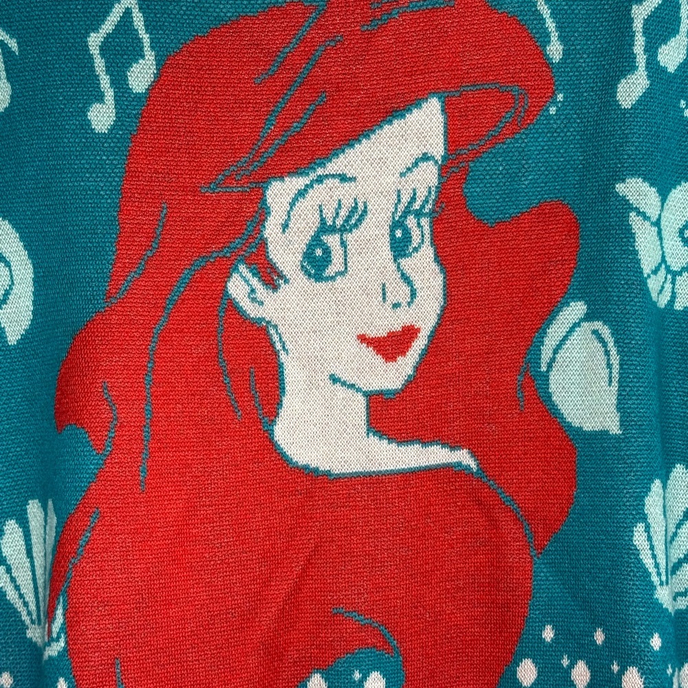 Disney X Torrid The Little Mermaid Ariel Fair Isle Sweater Women's Plus Size 2 - Picture 4 of 5